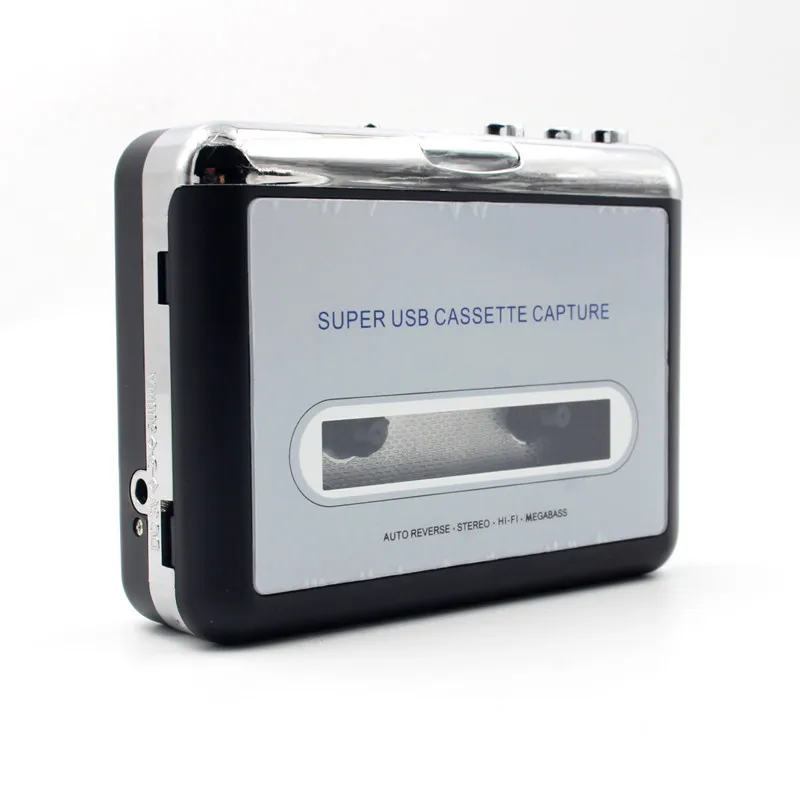 

Portable USB Cassette Tape to MP3 CD converter Player Walkman Capture MP3 Audio Music Convert Tape Cassettes to MP3 Format, Black