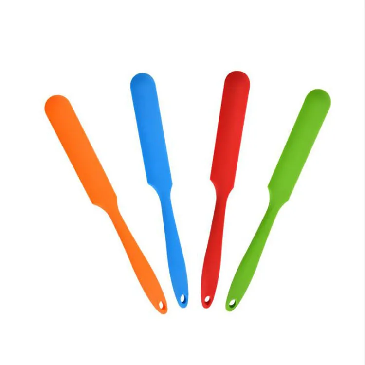 

H657 Home Kitchen Cooking Bakery Tool Ice Cream Dough Mix Spatulas Baking Multi Colour Silicone Long Handle Spatula