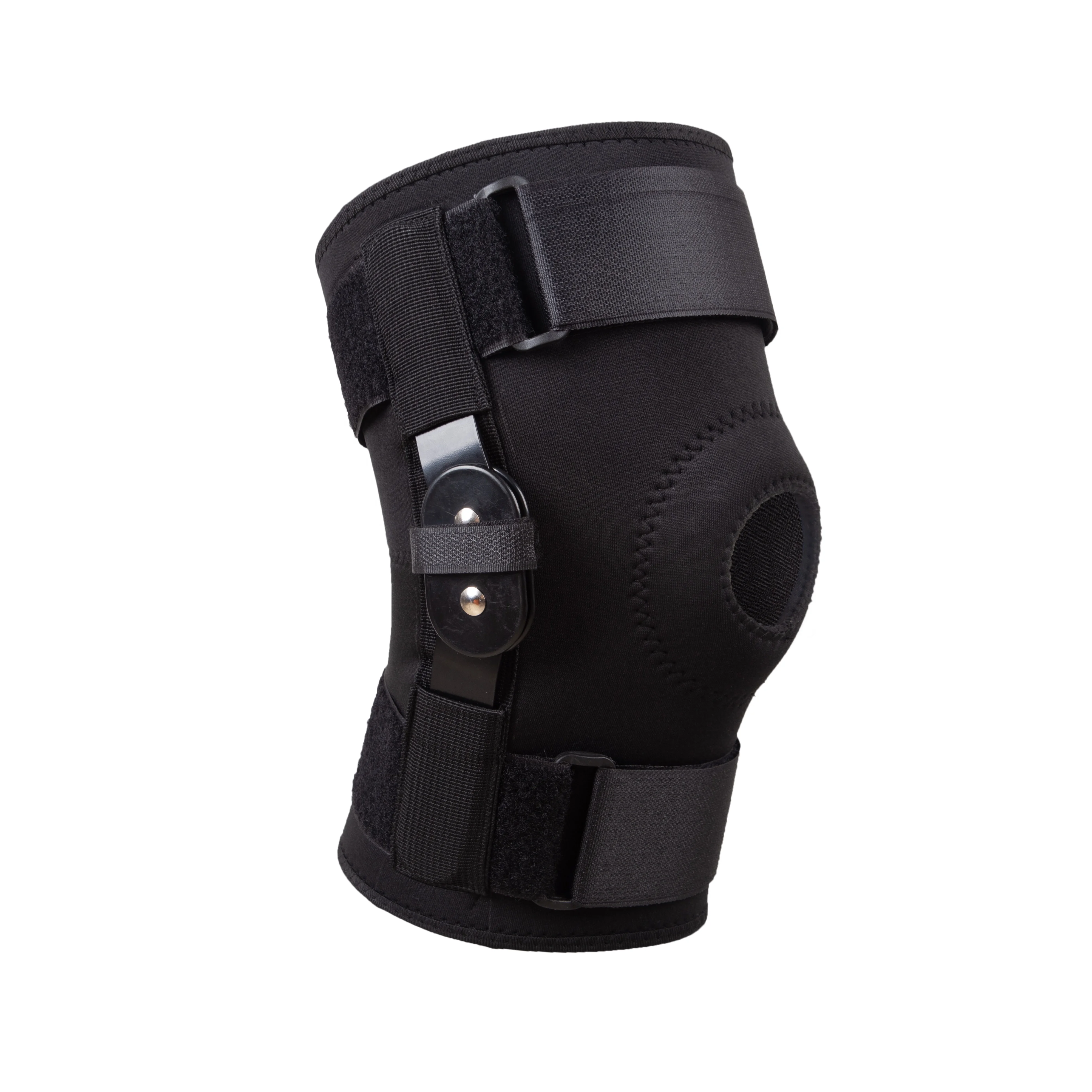 

Angle Adjustable Open Patella Hinge Knee Support Stable Support of The Compression Hinge Knee Support Brace for Men & Women, Black