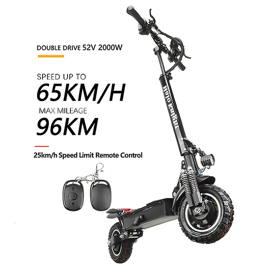 

Europe Warehouse Fast Shipping Electric Scooter Dual Motor 2000W Off Road E Motorcycle Kick Scooter For Adults