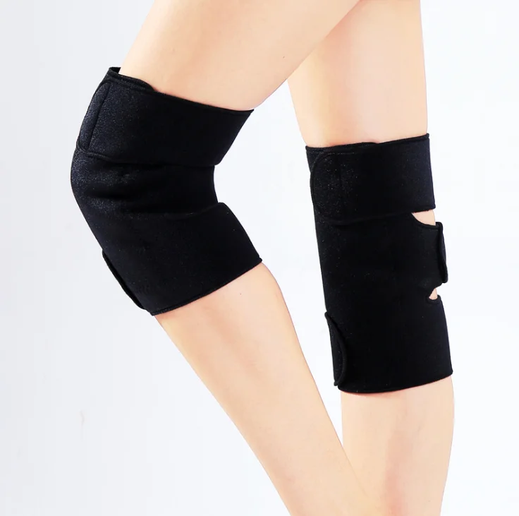 

Hot sale neoprene tourmaline heated knee pads magnetic knee support / knee brace, Black