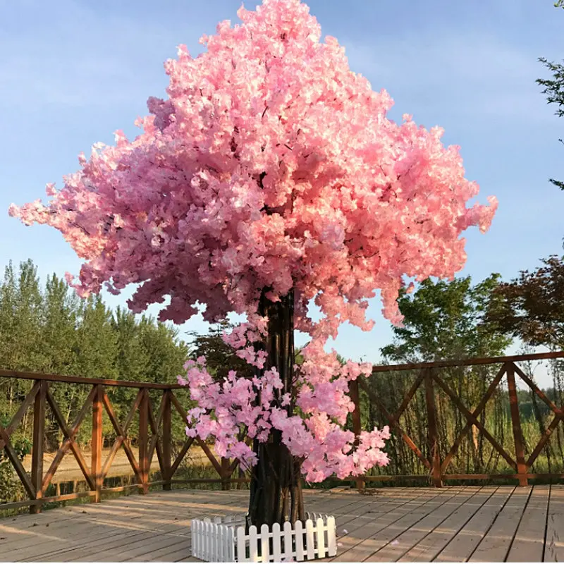 

High quality outdoor artificial Cherry Blossom Tree Wholesale artificial cherry blossom flower tree, Green color