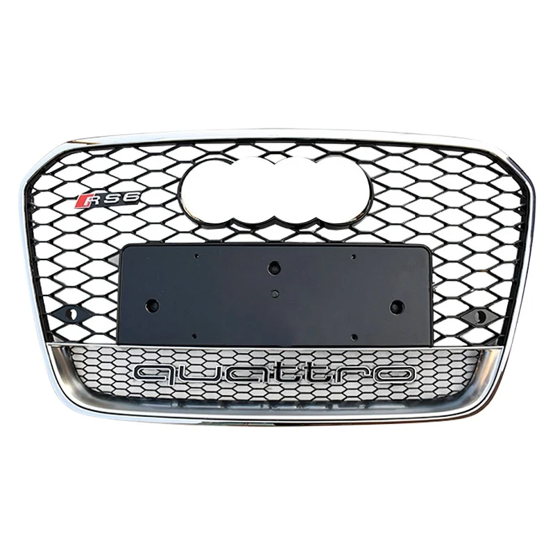 

Free shipping RS6 C7 style car grille for Audi A6 S6 honeycomb front grill for Audi modification in stock 2012 2013 2014 2015