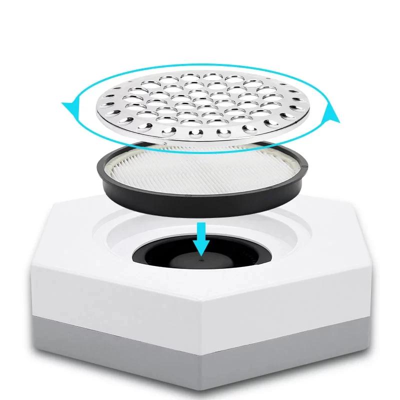 

New Arrival High Quality Nail Vacuum Cleaner Dust Collector With Fan Nail Dust Collector Nail Art Equipment, White