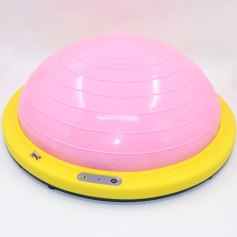 

Perfect yoga ball automatic inflation button wave speed ball half balance ball trainer, As picture