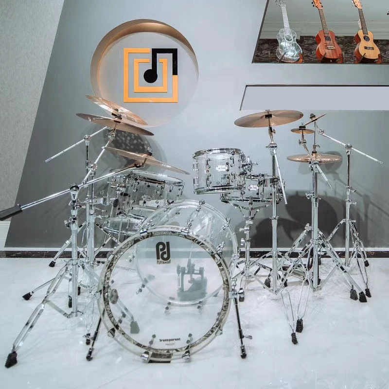 

Professional design best quality acoustic rock acrylic drum set for sale