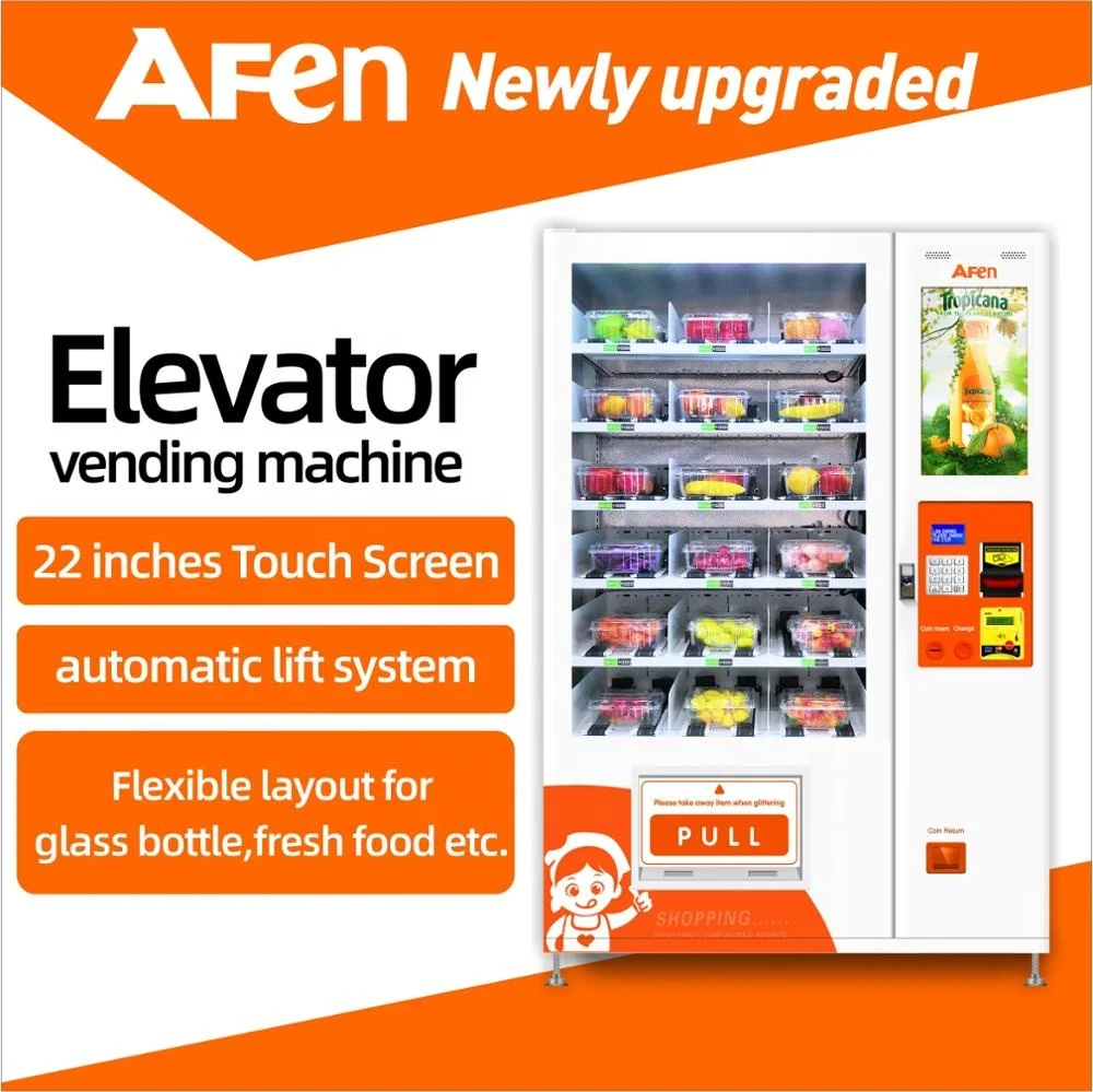 Afen Automatic Food Dispenser Machine Vegetables And Fast Food Vending