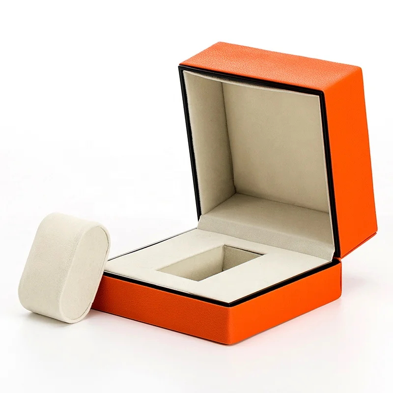 

4 color luxury high quality customize logo single watch case pu leather watch box, 4 colors