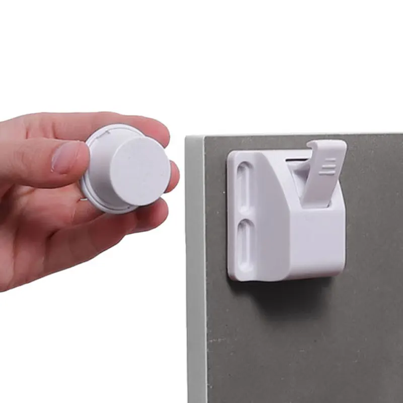 

New Plastic Safety Baby Child Lock, 2022 Magnetic Baby Safety Locks Brown/