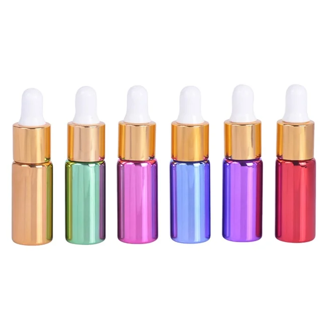 

5ml gold dropper glass bottle for cosmetic serum use