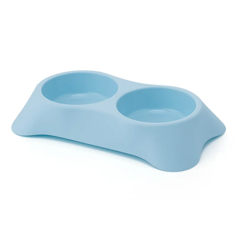 

Factory new product pet bowl dog cat food trapezoidal plastic pet feeding bowls, Blue/pink/green