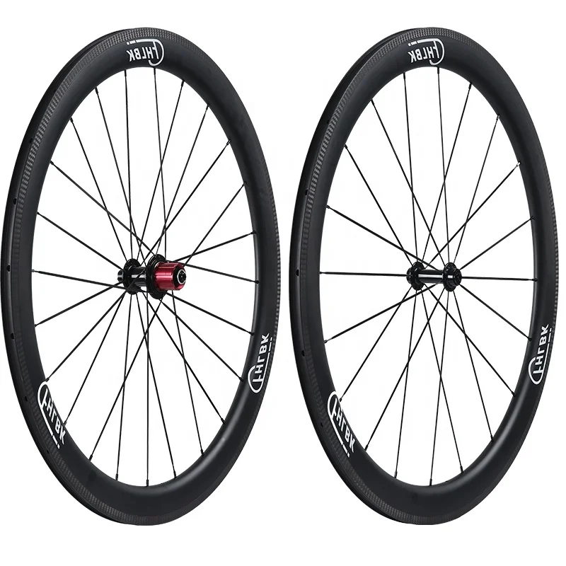 

Clincher carbon fiber road bike wheel 50mm tubeless carbon wheel ready 25mm wide carbon fiber bike wheel 700C V-brake