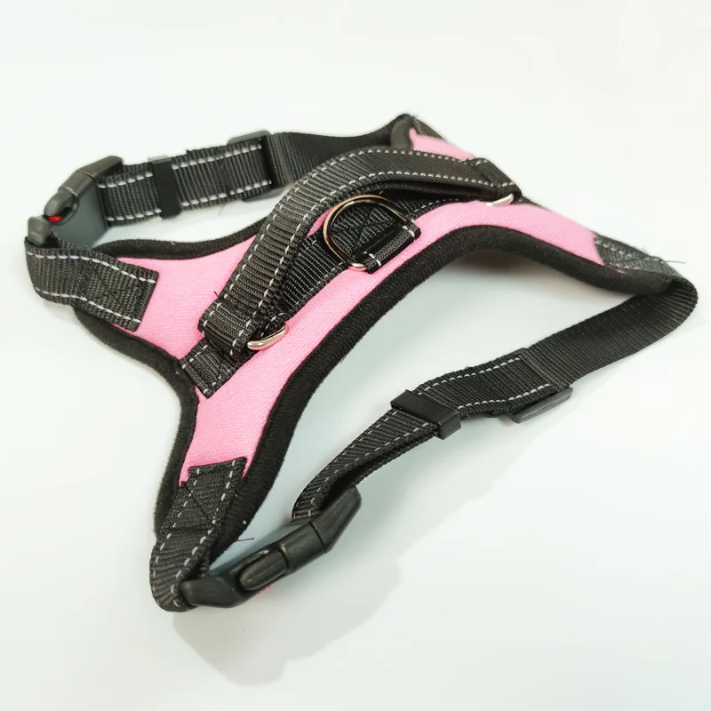 

2021 latest medium and large dog retractable pet chest harness, Pink, red, camouflage, black, blue