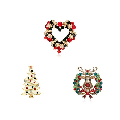 

Meetee KRB-001 New Love Rhinestone Brooch Corsage Coat Accessory