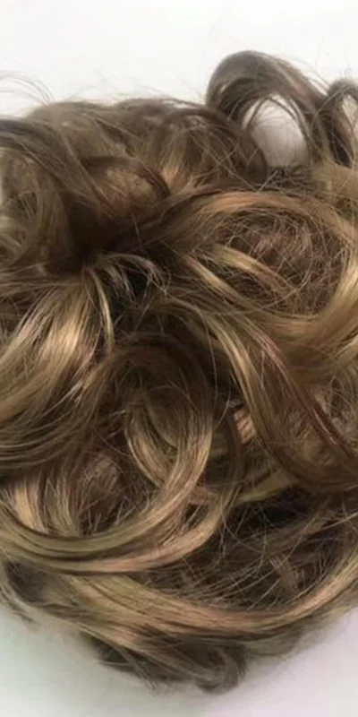 rubble circle synthetic water wave hair ties human hair ring