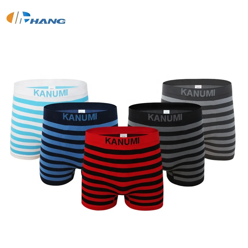 

Maochang Wholesale High Elastic Multi Colors Stripe Men Underwear Boxer