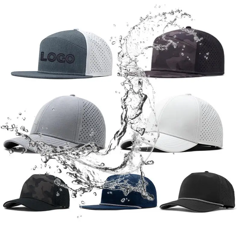 

In Stock Out Door Melin Running Hat Laser Cutting Hole Drilled 5 6 Panel Dad Cap Waterproof Performance Trucker Baseball Hat cap