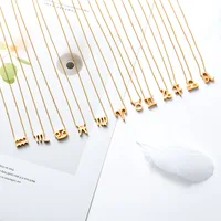 

Amazon hot sale fashion simple 12 constellations pendant necklace gold/silver zodiac sign necklace for women