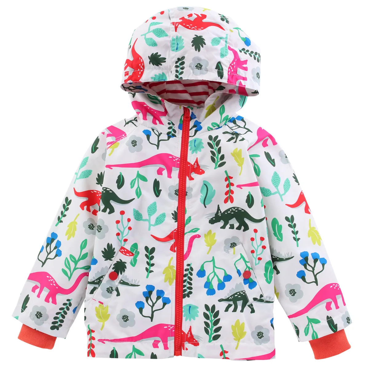 

Color Dinosaurs Printing Rain Jacket Waterproof Rain Suit For Children Kid, Customized color