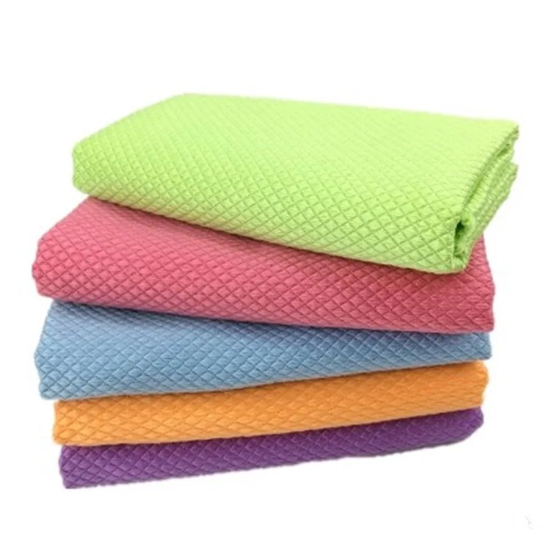 

30*40cm Microfiber Cleaning Cloth Fish Scale Cloth Absorbent Dish Towel Rag