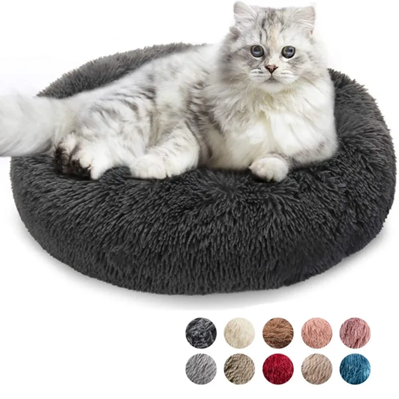 

Ready to Ship Cat Beds Factory Direct Ultra Soft Washable Pets Accessories Furret Plush Dog Sofa Pet Beds Trend Products 2021, Gray