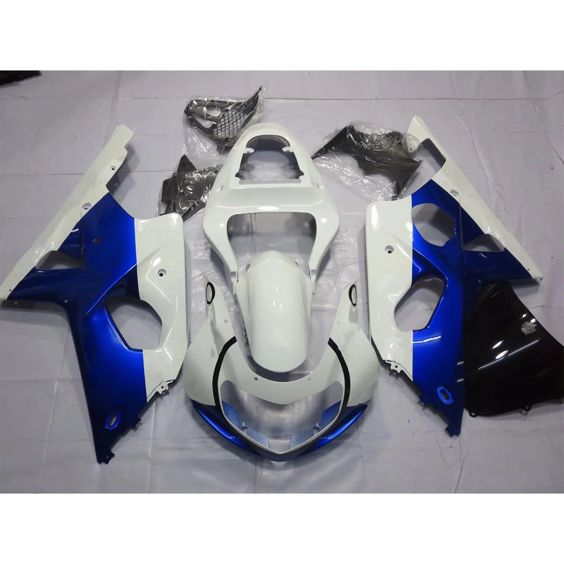 

2022 WHSC Blue White Motorcycle Accessories For SUZUKI GSXR1000 2000-2002 00 03 K1 Motorcycle Body Systems Fairing Kits, Pictures shown