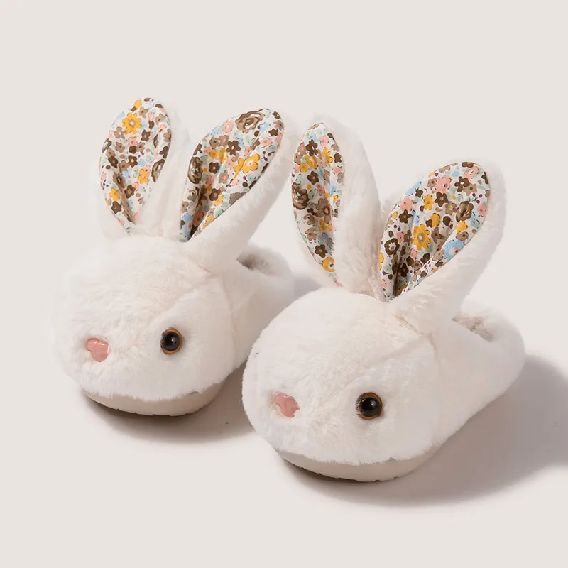 

New Arrivals Winter Home Cartoon Slippers For Children Kids Cute Rabbit Slippers, As picture