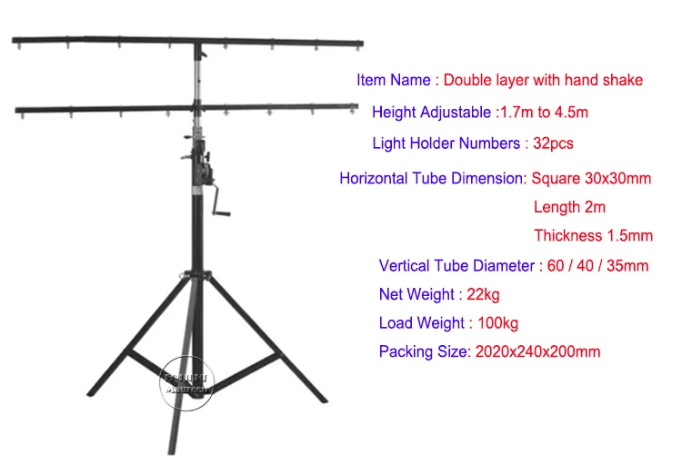 led par light stand truss