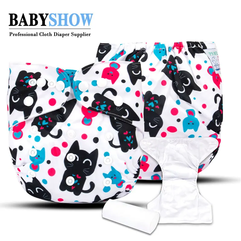 

Babyshow Adjustable Reusable Lot Baby Kids Boys Girls Washable Cloth Diaper Nappies Baby Diaper Cover Wholesale, Printed