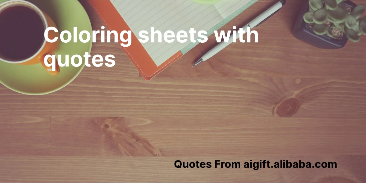 coloring sheets with quotes
