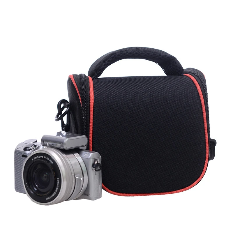 

Portable Black Polyester Small Camera Single Shoulder Bag DSLR/SLR Mirrorless Case for Waterproof