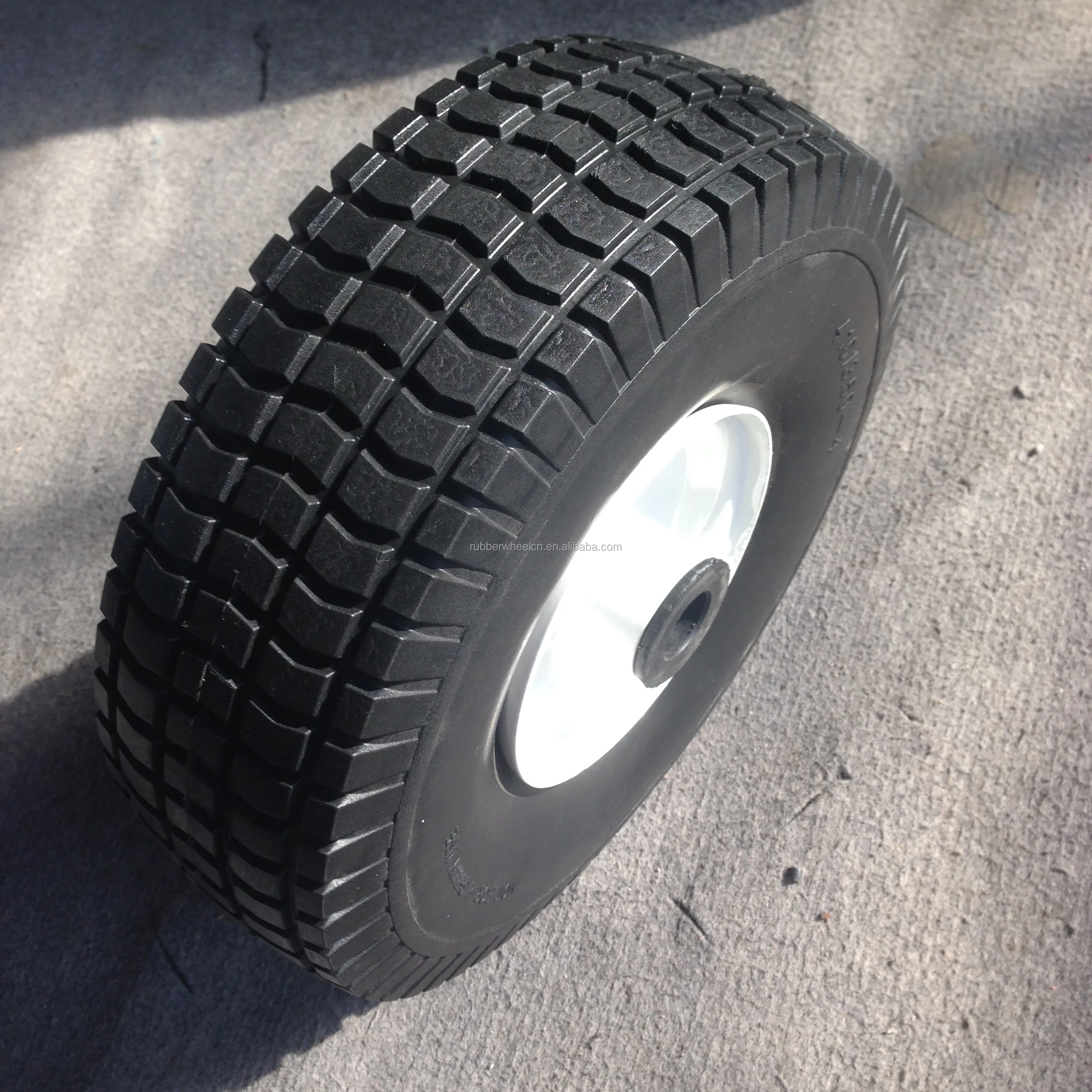 50-4 pu发泡轮实心橡胶轮脚轮小车播种机轮胎