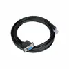 Programming cable 12ft cable length, RS232 DB9 to 6P6C Jack PLC Programming Cable