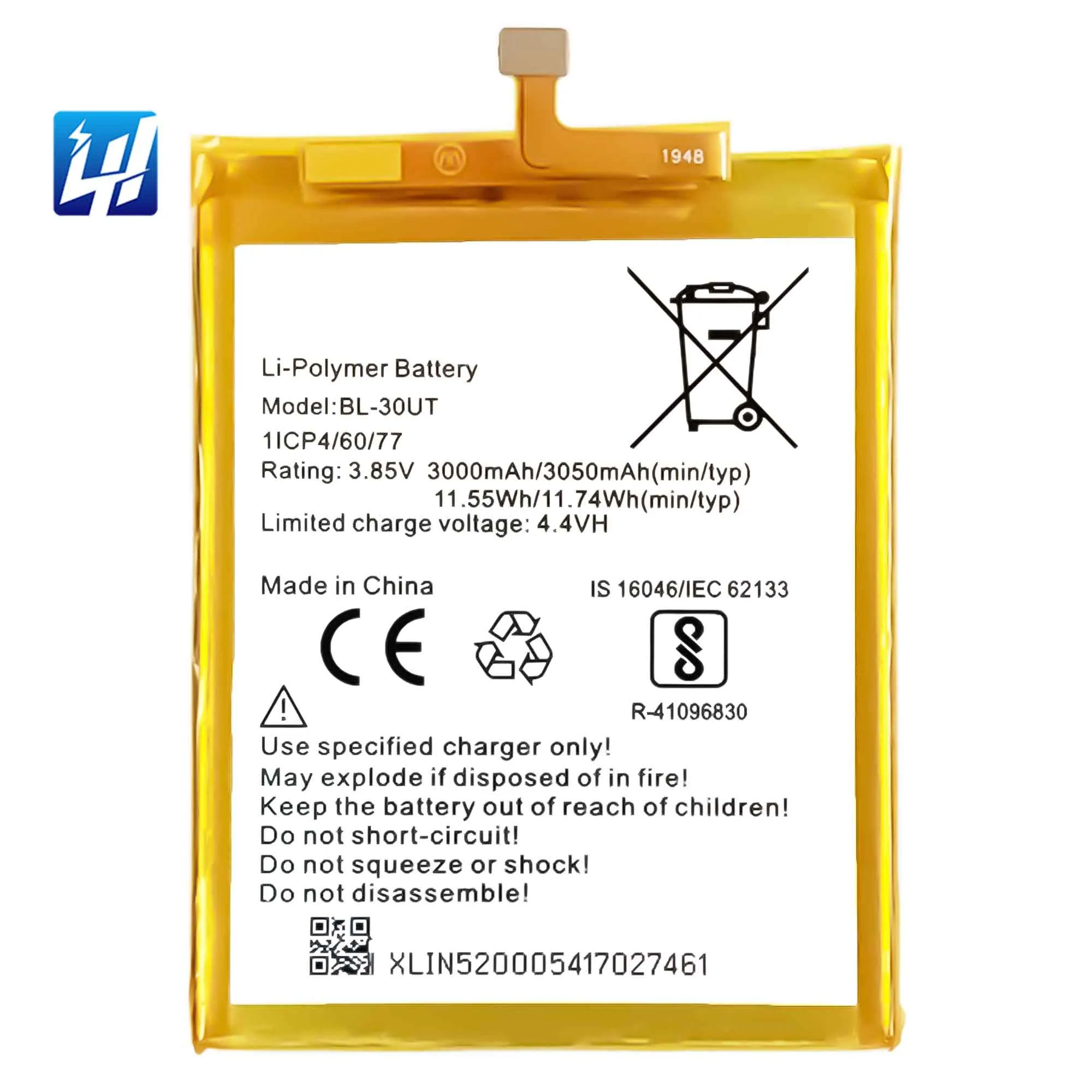 

BL-30UT 2021 Brand New Real Capacity mobile phone battery for tecno Camon CM CA6