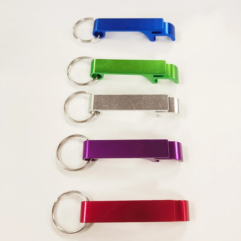 

Wholesale Multifunction Colored Keychain Ring Beer Bottle Opener, Hot Sale Aluminum Alloy Bottle Opener Keychain Custom