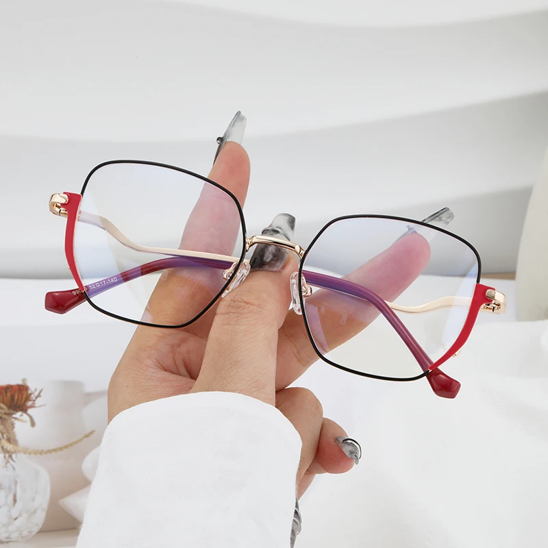 Eyewear High Quality Personality Candy Color Eye Glasses Retro Women Cat Eye Anti Blue Light Glasses Frame Eyeglass