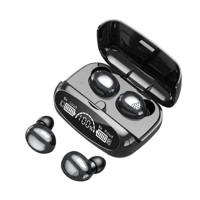 

BT 5.0 Sports M32 TWS anc earphone Led Display true Stereo headsets Wireless earbuds gaming headset for samsung for iphone, Black