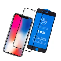 

Full covered curved tempered glass film for iPhone X screen protector 10D