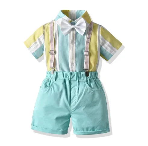 

European Kid Boys Formal Party Clothes Summer Birthday Set