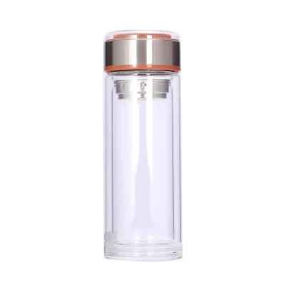 

Mikenda High borosilicate glass Double wall Glass bottle heat-resisting reusable glass bottles