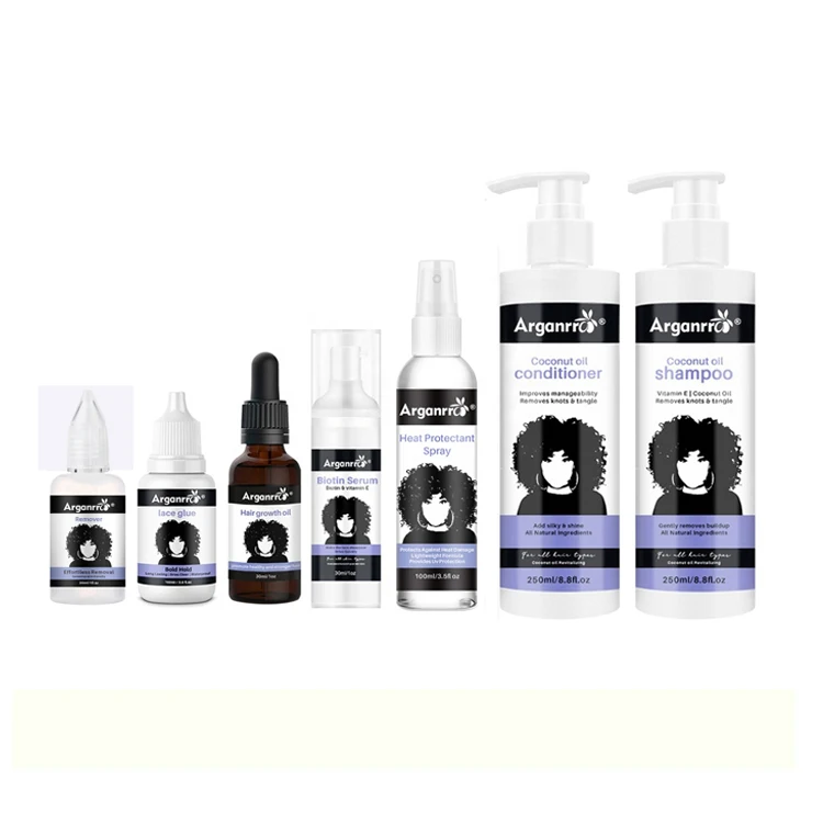 

ARGANRRO bio protein hair treatment care set for afro natural curly hair conditioning and moisturizing