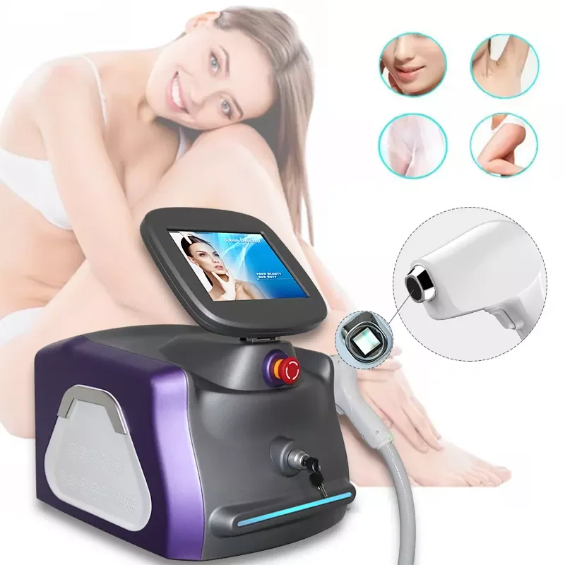

Portable 808 Diode Laser Hair Removal Machine Painless Remove Hair Device For Salon Use