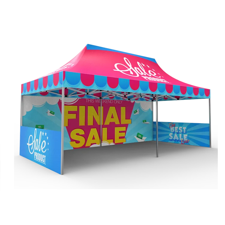 

Free design Outdoor 40mm Aluminum Folding Pop Up Advertising Trade Show Event Tent, 4 color