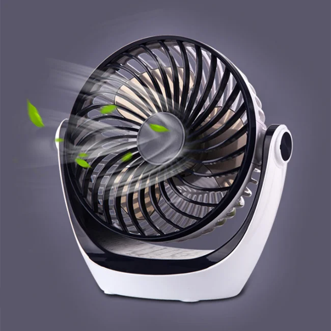 家庭办公室usb台扇小型台式风扇强气流便携式风扇转速可调头