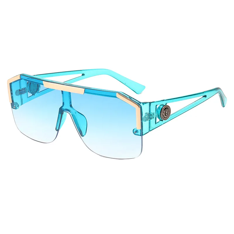 

2021 Brand Design Oversized Square Sunglasses Men Women Fashion Shades UV400 Vintage Glasses sun glasses river, 7 color