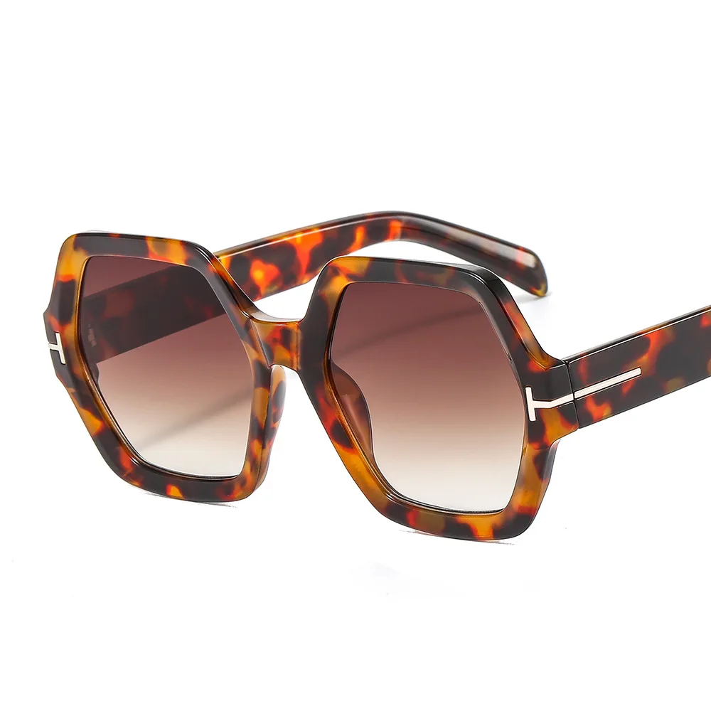 

Qmoon Polygon Unisex Sunglass Vintage Retro Leopard T Steampunk Sun Glasses 2021 Sunglass Fashion Women Sunglasses