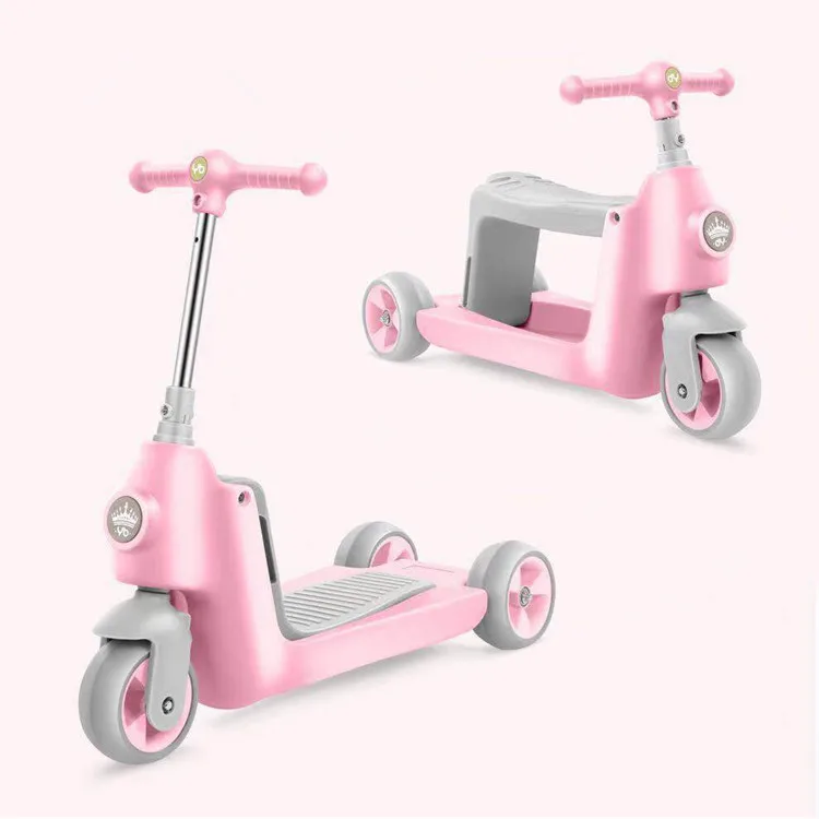 

best two in one three wheels toddlers kick scooter for kids girls