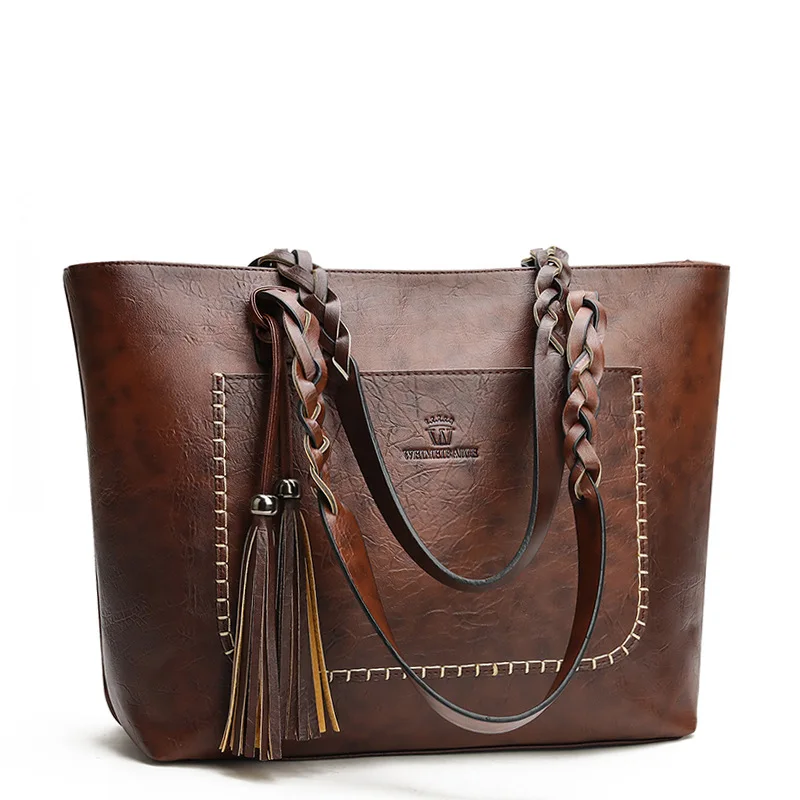 

Designer Handbags Famous Brands Ladies Bags Women Tassel Square Handbag Casual Tote Bag Vintage Luxury Handbags for Women