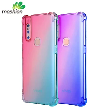 Ultra Thin Slim Smooth Gradient Plating Crystal Clear Tpu Phone