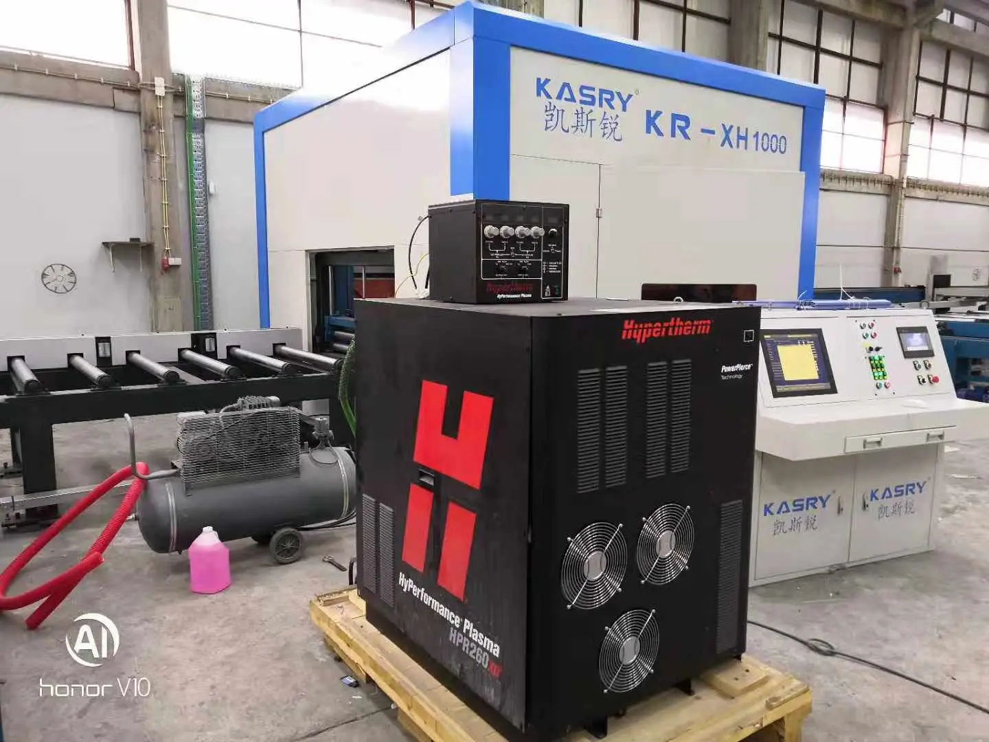 Fully Automatic H Beam Cutting Line With Xpr300a Plasma Cutter Easy For